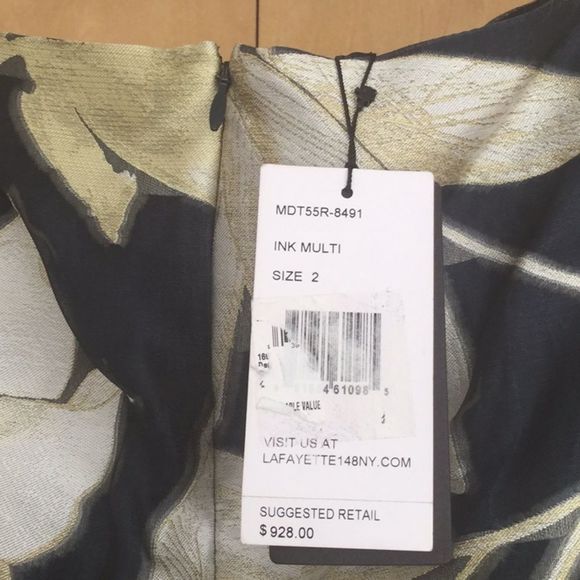 New Lafayette 148 New York Floral High-Low… - Picture 9 of 12